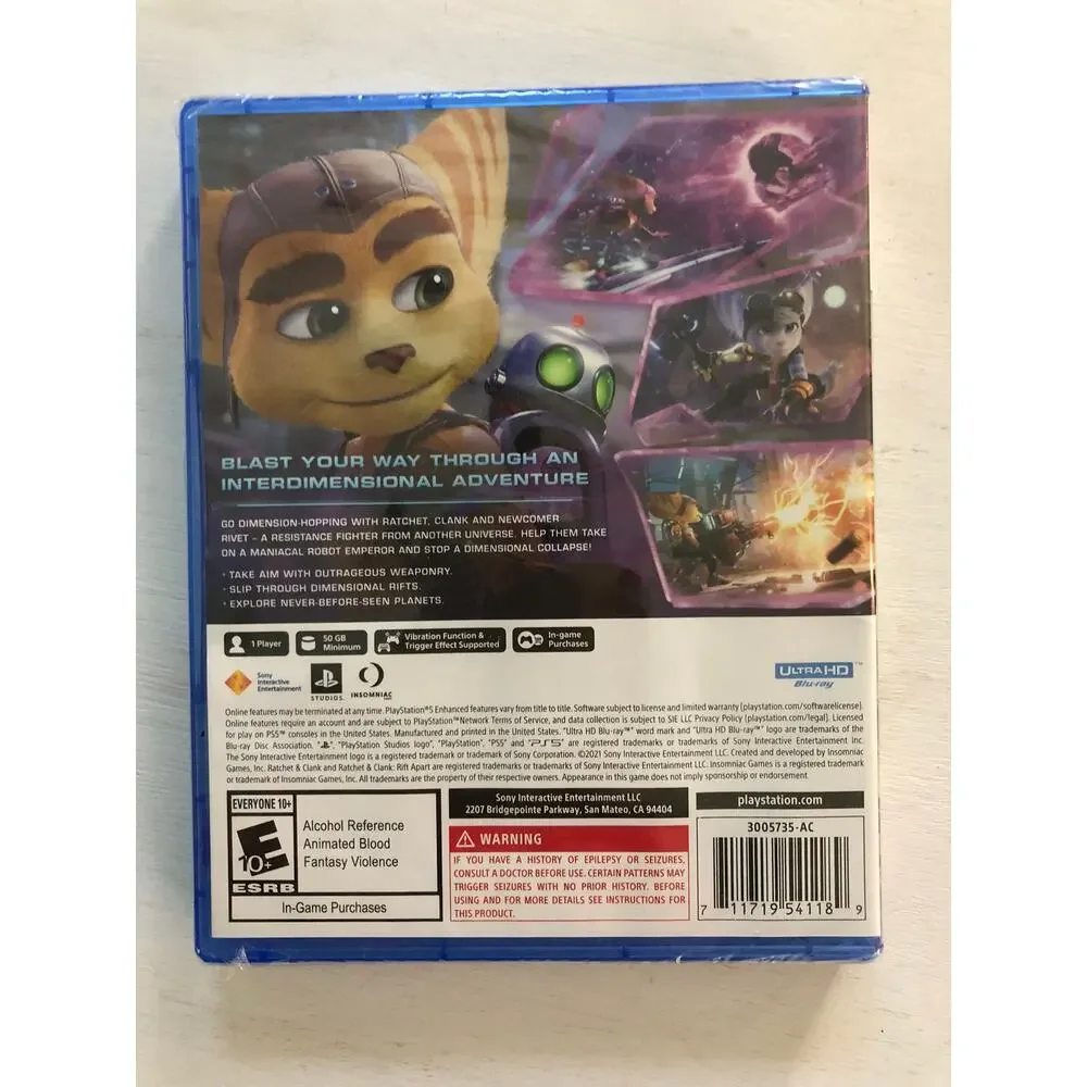 Ratchet& Clank: Rift Apart Sony PlayStation 5 PS5 New Sealed